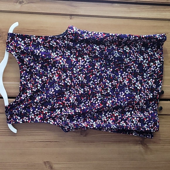 ☆FREE ADD ON WITH ANY WOMANS PURCHASE ☆ GUC Nine West Sleeveless Speckled Blouse - Picture 3 of 5